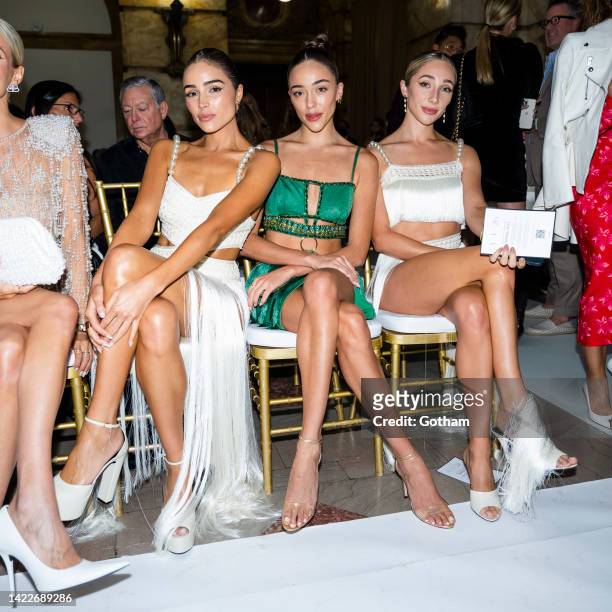 Oliva Culpo, Sophia Culpo and Aurora Culpo attend the PatBo fashion show during September 2022 New York Fashion Week: The Shows at the Surrogate...