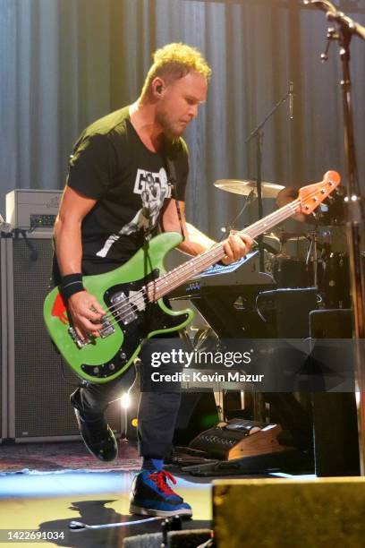 Jeff Ament of Pearl Jam performs onstage at Pearl Jam Performs Live At The Apollo Theater For SiriusXM's Small Stage Series on September 10, 2022 in...