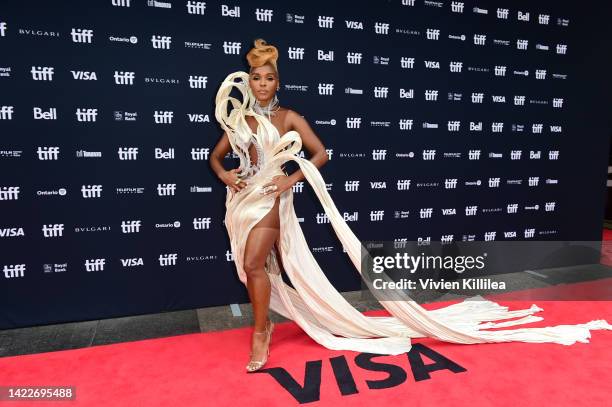 Janelle Monáe attends Netflix "Glass Onion" world premiere at the Toronto International Film Festival at Princess of Wales Theatre on September 10,...