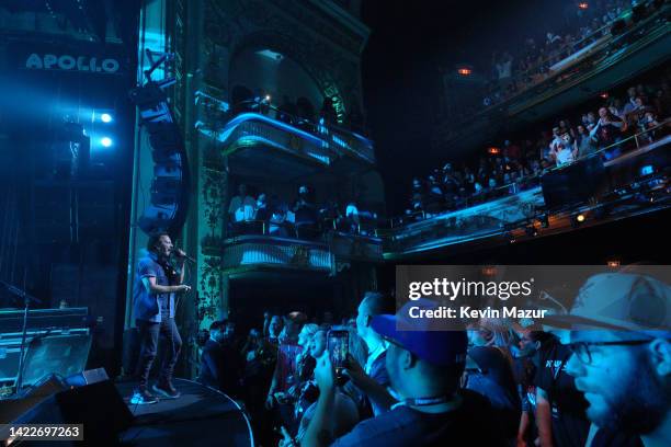 Eddie Vedder of Pearl Jam performs onstage at Pearl Jam Performs Live At The Apollo Theater For SiriusXM's Small Stage Series on September 10, 2022...
