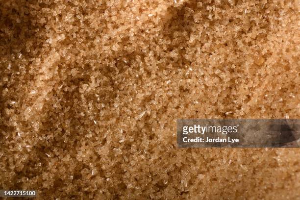 brown sugar extreme macro closeup - brown sugar stock pictures, royalty-free photos & images