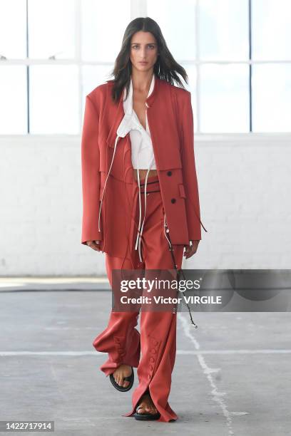 Model walks the runway during the Altuzzara Ready to Wear Spring/Summer 2023 show as part of the New York Fashion Week on September 10, 2022 in NY.