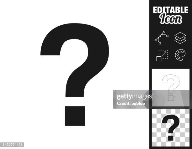 illustrations, cliparts, dessins animés et icônes de point d’interrogation. icône pour le design. facilement modifiable - interrogation