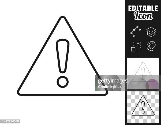 hazard warning attention. icon for design. easily editable - poor concentration stock illustrations