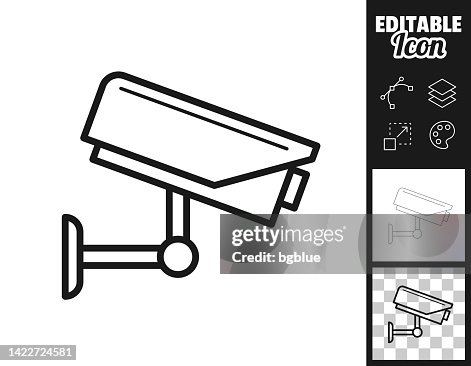 CCTV - Security camera. Icon for design. Easily editable CCTV - Security camera. Icon for design. Easily editable