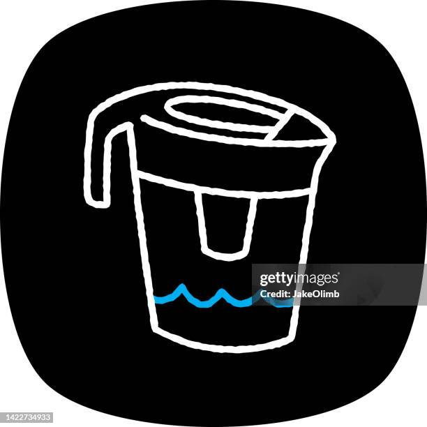 water filter doodle 3 - water purifier stock illustrations