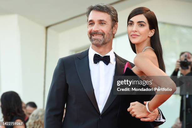 Spanish actress Rocio Munoz Morales and Italian actor Raoul Bova at the 79 Venice International Film Festival 2022. Closing Ceremony Red carpet....