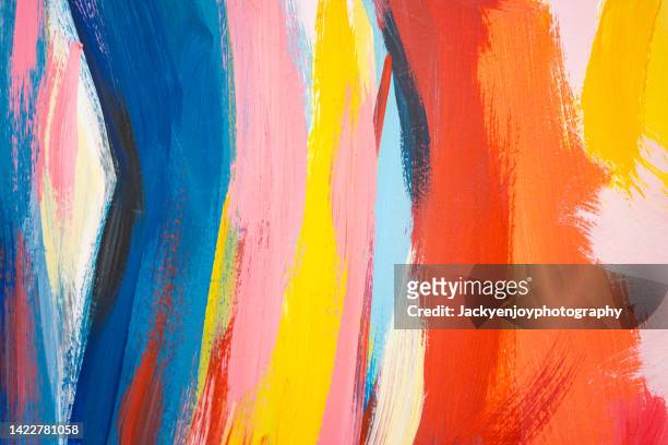 acrylic painting background - abstract colorful background bildbanksfoton och bilder