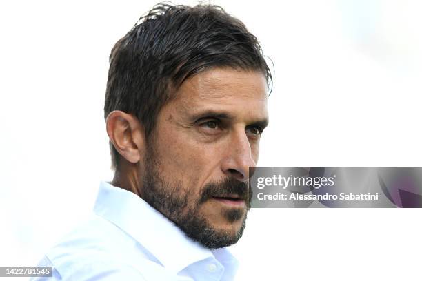 Alessio Dionisi, Head Coach of US Sassuolo looks on prior to the Serie A match between US Sassuolo and Udinese Calcio at Mapei Stadium - Citta' del...