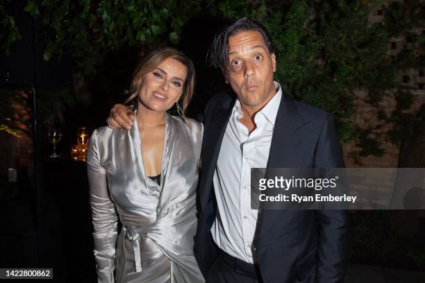 Nelly Furtado and George Stroumboulopoulos attend the 14th Annual Artists for Peace and Justice Fundraiser during Toronto International Film Festival...