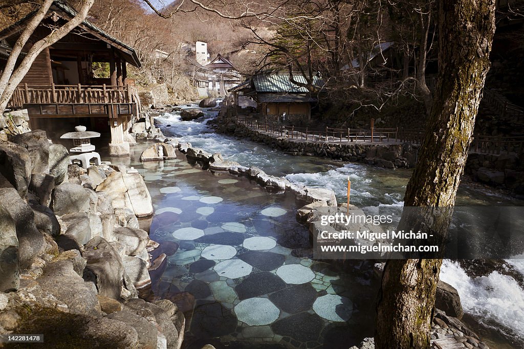 Open spa hot springs