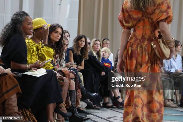 Katie Holmes attends Ulla Johnson fashion show during September 2022 New York Fashion Week: The Shows on September 11, 2022 in New York City.