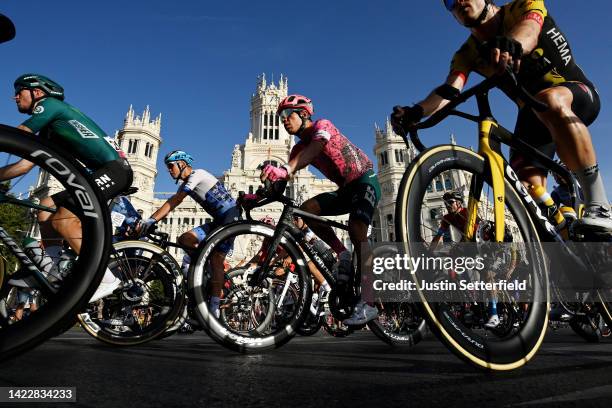 Christopher Froome of United Kingdom and Team Israel - Premier Tech, Rigoberto Uran Uran of Colombia and Team EF Education - Easypost and a general...