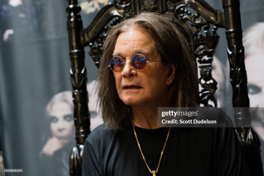 Ozzy Osbourne Signs Copies Of His Album "Patient Number 9"
