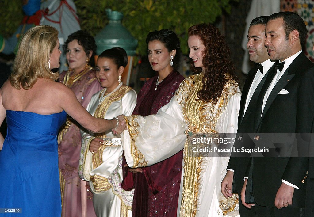 Princess Leila Salma, King of Morocco's wife, shakes hands with... News ...