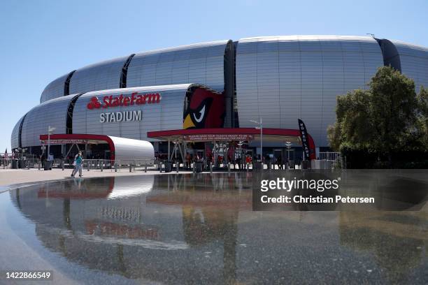 General view of State Farm Stadium before the game between the Arizona Cardinals and the Kansas City Chiefs at State Farm Stadium on September 11,...