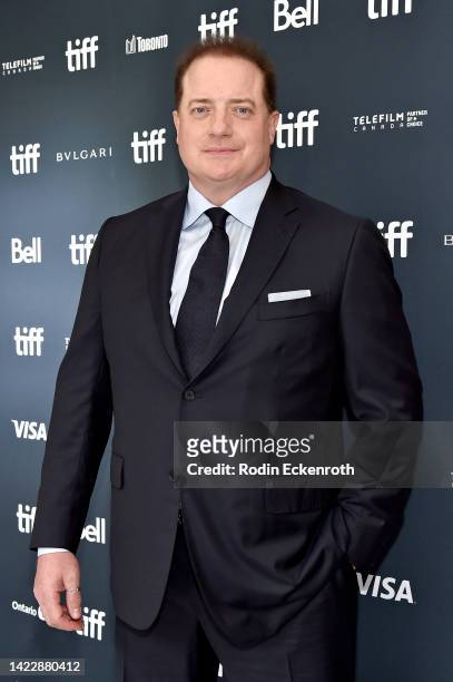 Brendan Fraser attends "The Whale" Premiere during the 2022 Toronto International Film Festival at Royal Alexandra Theatre on September 11, 2022 in...