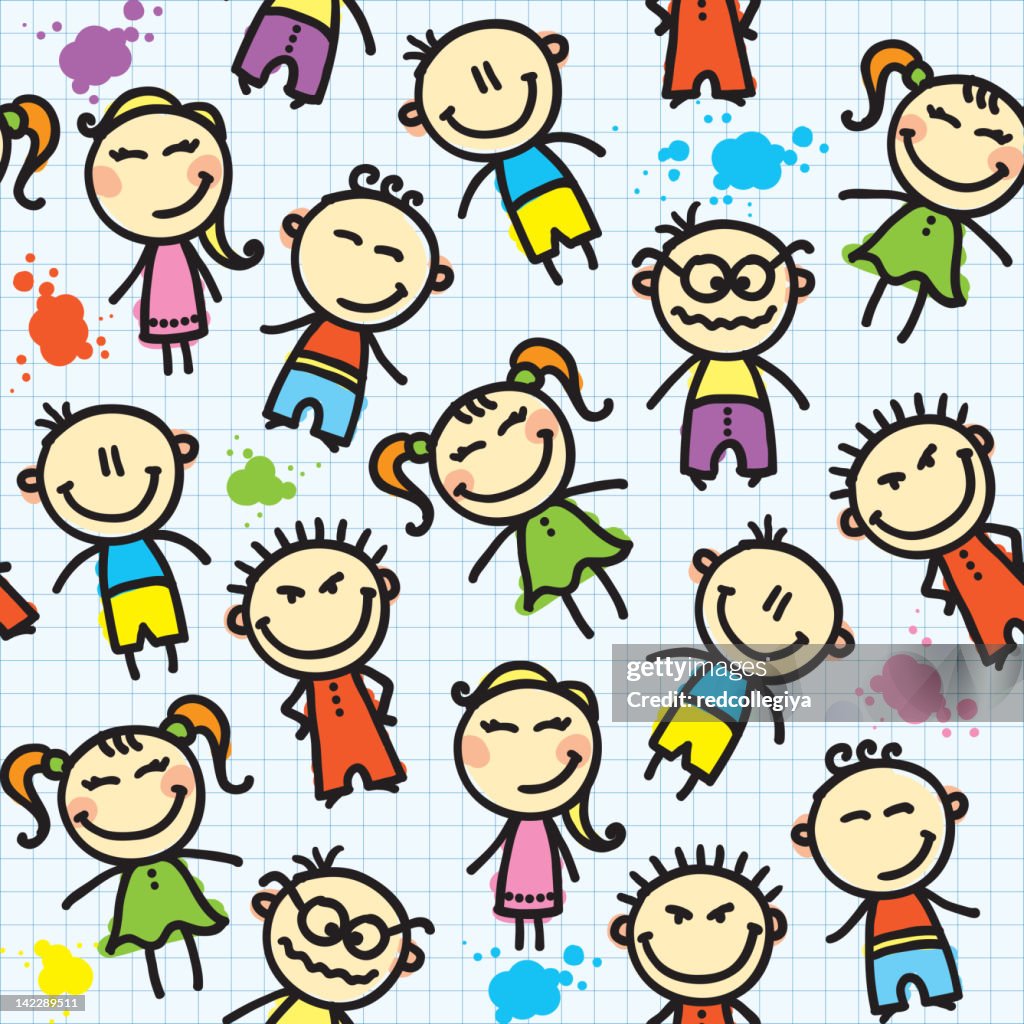 Kid Pattern High-Res Vector Graphic - Getty Images