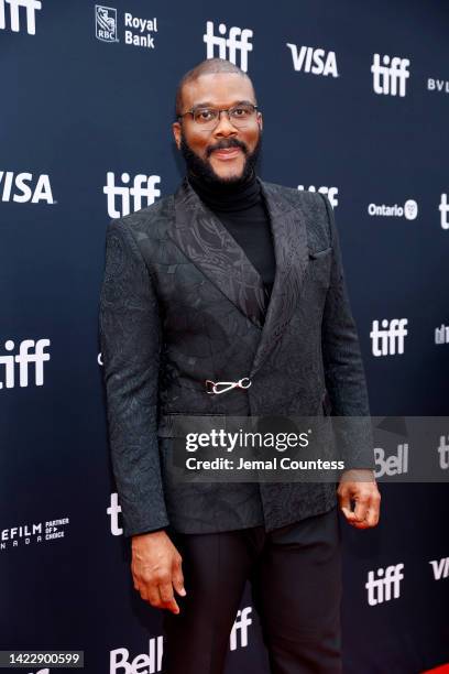 Tyler Perry attends the "A Jazzman's Blues" Premiere during the 2022 Toronto International Film Festival at Roy Thomson Hall on September 11, 2022 in...