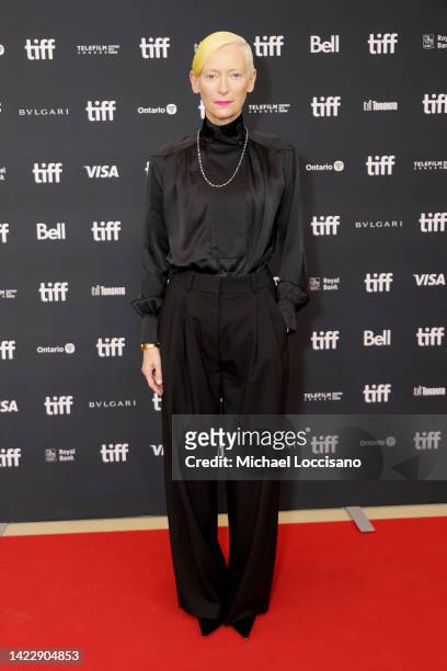 Tilda Swinton attends "The Eternal Daughter" Premiere during the 2022 Toronto International Film Festival at TIFF Bell Lightbox on September 11, 2022...
