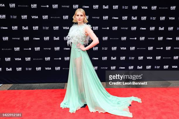Lucy Boynton attends the "Chevalier" Premiere during the 2022 Toronto International Film Festival at Princess of Wales Theatre on September 11, 2022...