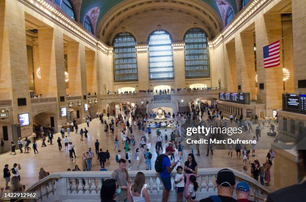 estación central de trenes de la ciudad de nueva york - grand central terminal fotografías e imágenes de stock
