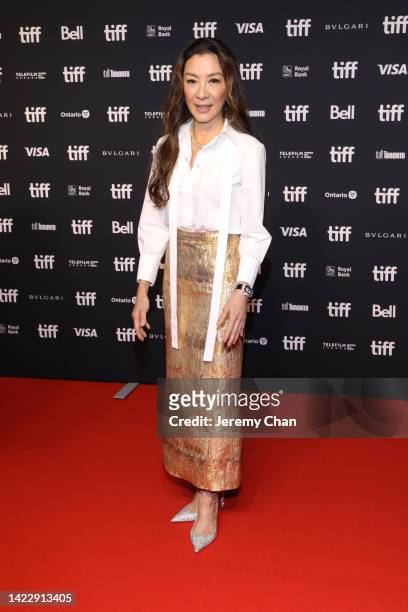 Michelle Yeoh attends the TIFF Tribute Awards Gala during the 2022 Toronto International Film Festival at The Fairmont Royal York Hotel on September...