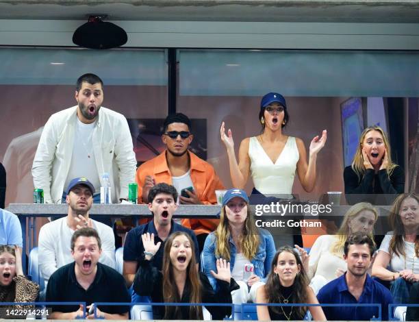 Devin Booker and Kendall Jenner attend the 2022 US Open Championship match at USTA Billie Jean King National Tennis Center on September 11, 2022 in...