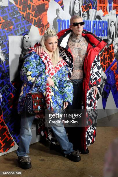 Alabama Luella Barker and Travis Barker attend the Tommy Hilfiger fashion show during September 2022 New York Fashion Week: The Shows on September...