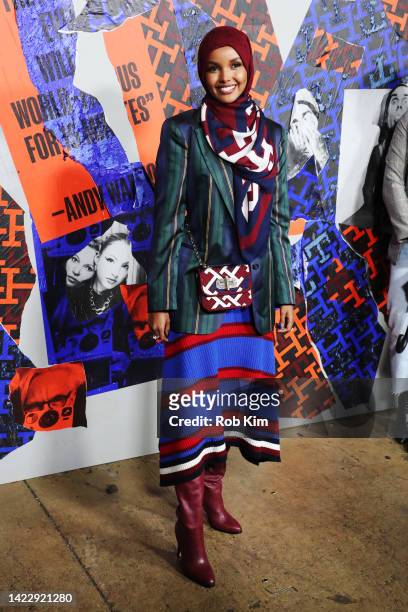 Halima Aden attends the Tommy Hilfiger fashion show during September 2022 New York Fashion Week: The Shows on September 11, 2022 in New York City.