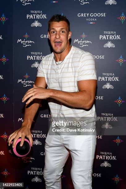 Living legend, Rob Gronkowski, celebrated his retirement at Mohegan Sun FanDuel Sportsbook with family, friends and fans on September 10, 2022 in...