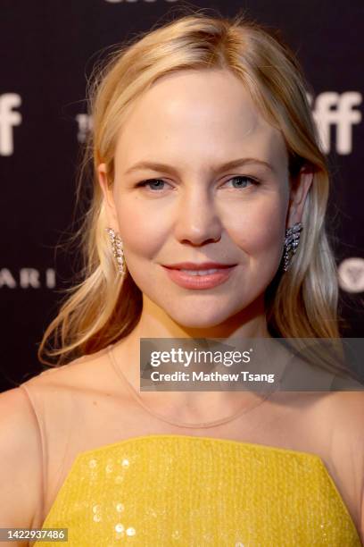 Adelaide Clemens attends "The Swearing Jar" Premiere during the 2022 Toronto International Film Festival at Scotiabank Theatre on September 11, 2022...