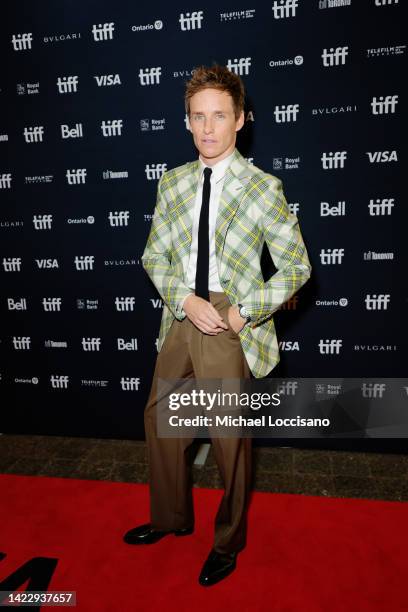 Eddie Redmayne attends "The Good Nurse" Premiere during the 2022 Toronto International Film Festival at Princess of Wales Theatre on September 11,...