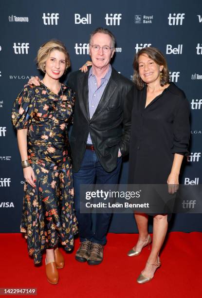 Lauren DeFilippo, Stephen Ives, and Amanda Pollak attend the "Free Money" Premiere during the 2022 Toronto International Film Festival at Scotiabank...