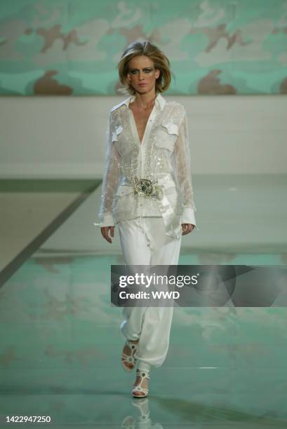 Models 2003 A model on the runway at the Valentino Spring 2003 show in Paris. News ...