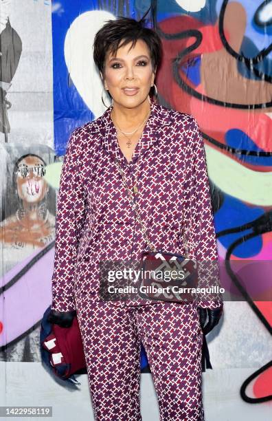 Kris Jenner is seen arriving to Tommy Hilfiger fashion show during September 2022 New York Fashion Week at Skyline Drive-In on September 11, 2022 in...