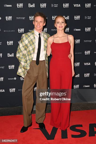 Eddie Redmayne and Jessica Chastain attend Netflix's "The Good Nurse" world premiere / pre-reception at the Toronto International Film Festival at...