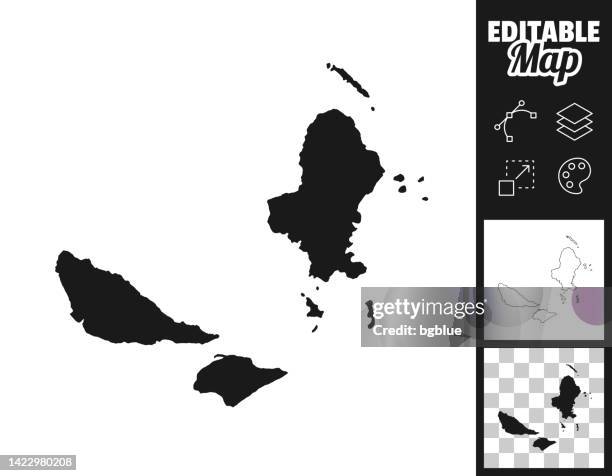 wallis and futuna maps for design. easily editable - ocean map background stock illustrations