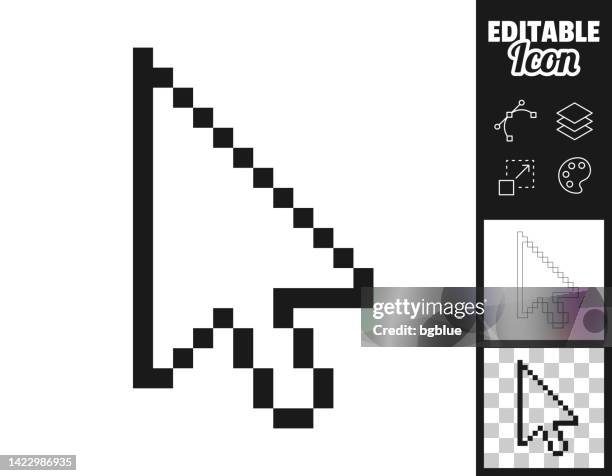 cursor. icon für design. leicht editierbar - cursor stock-grafiken, -clipart, -cartoons und -symbole