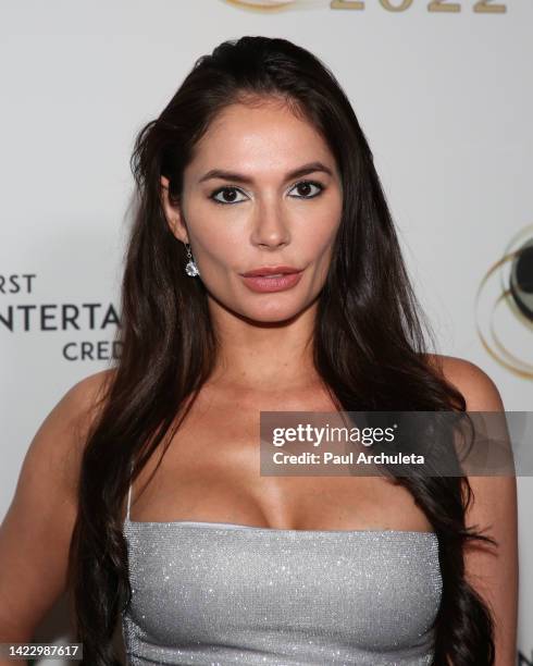 Actress Christiana Leucas attends the 14th annual Burbank International Film Festival closing night at AMC Burbank 16 on September 11, 2022 in...