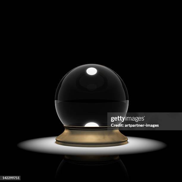 crystal ball in a spotlight - 水晶 ストックフォトと画像