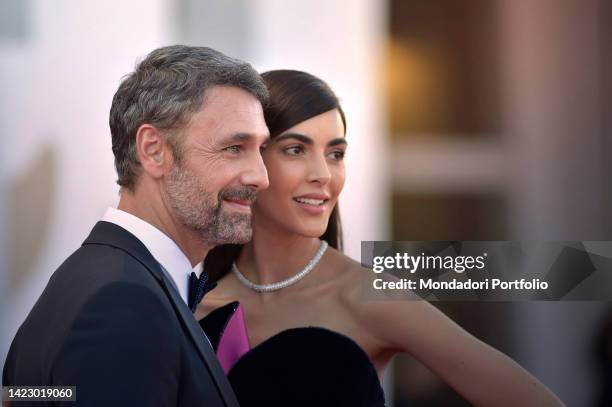 Italian actor Raoul Bova and Spanish actress Rocio Munoz Morales at the 79 Venice International Film Festival 2022. Closing Ceremony Red carpet....