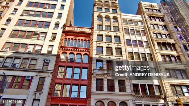 creative building in soho. manhattan - soho new york 個照片及圖片檔