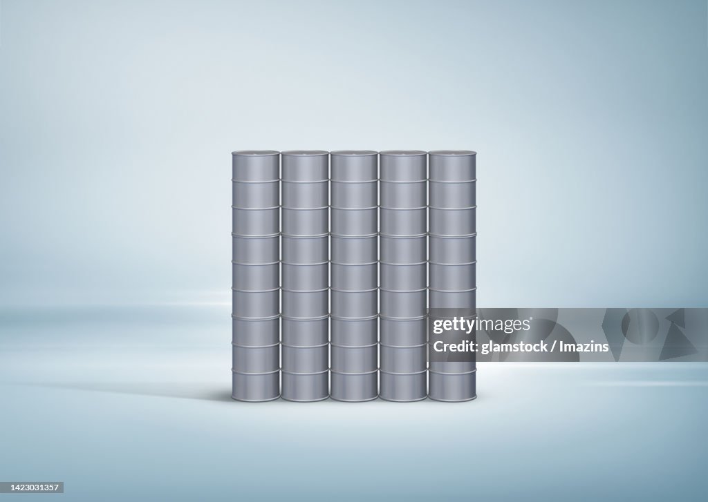 3d Drum Paint Can Stack List High-Res Vector Graphic - Getty Images