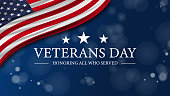 Veterans Day USa Flag Background