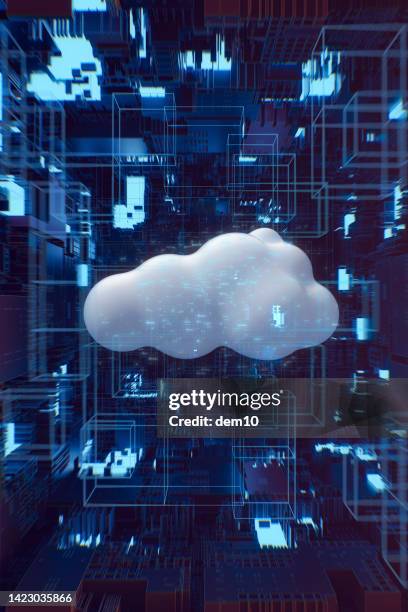 stockillustraties, clipart, cartoons en iconen met cloud storage or computing conceptual backgrounds - cloud opslag