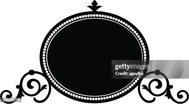 oval1c - scroll pattern stock illustrations