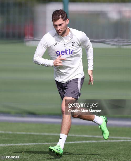 Ben Davies of Tottenham Hotspur during the Tottenham Hotspur training session ahead of their UEFA Champions League group D match against Sporting CP...