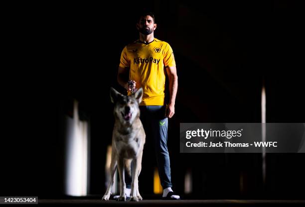 Wolverhampton Wanderers unveil new signing Diego Costa at Molineux on September 08, 2022 in Wolverhampton, England.