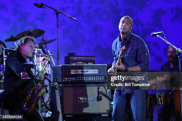 Bernie Williams performing at the Nokia Theatre April 18, 2009 in New York City.